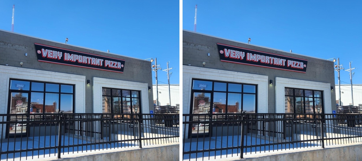 Very Important Pizza Menu