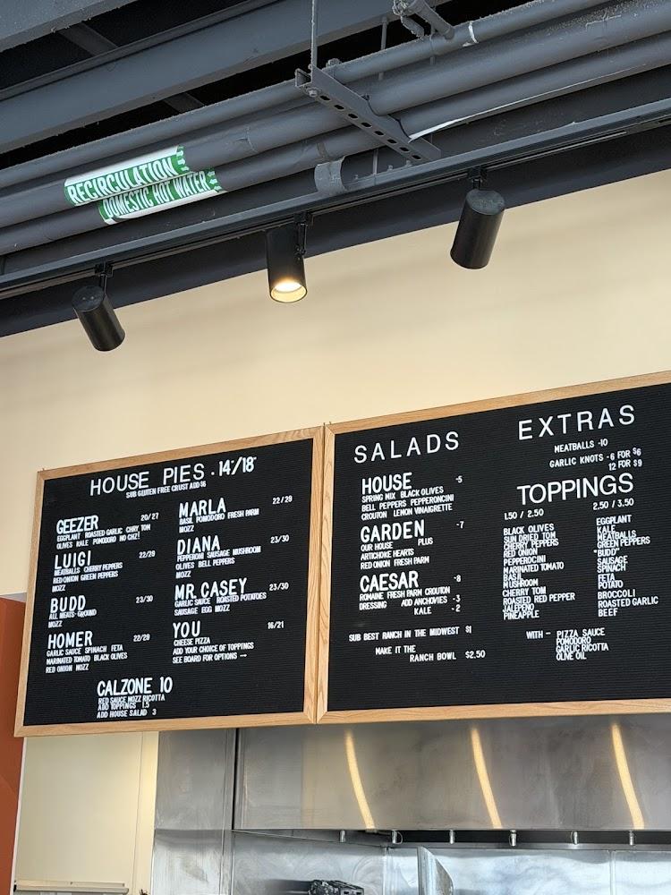 Very Important Pizza Menu image 1